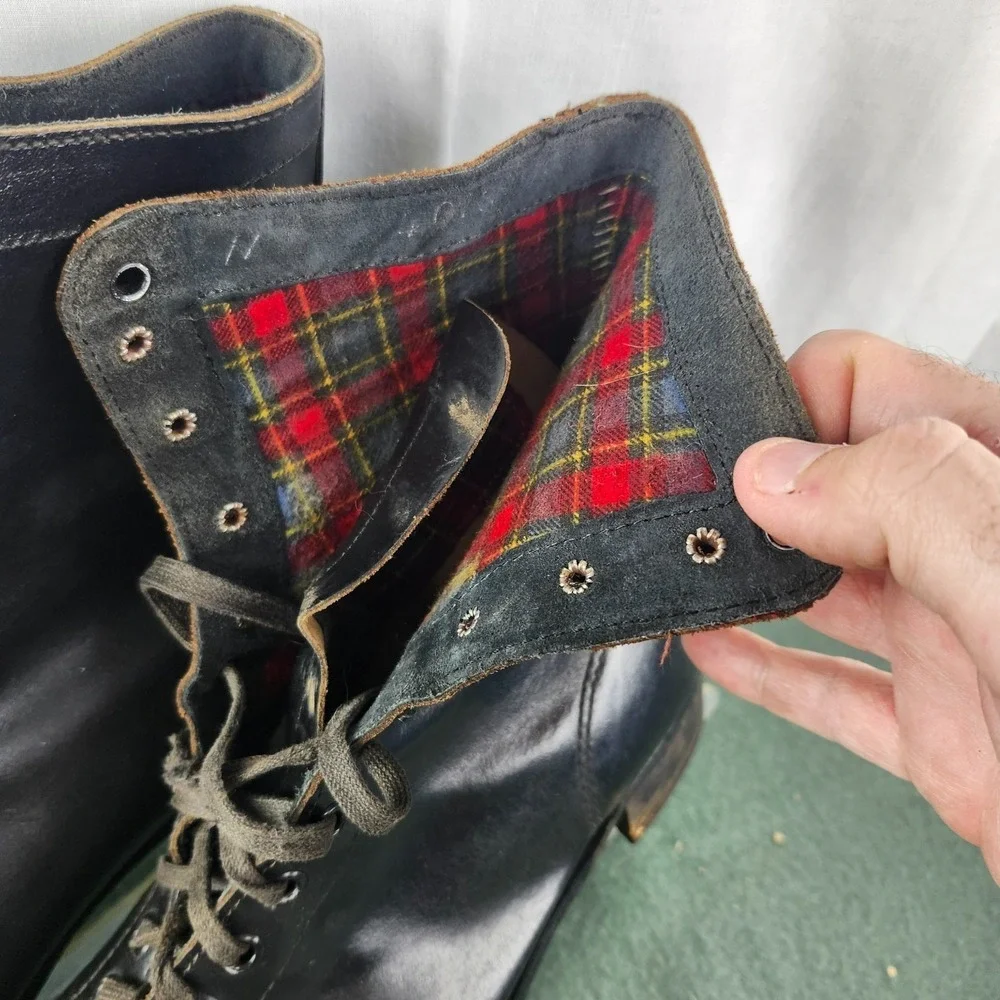Vintage 1970s/1980s Icecablades Black Leather Ice Skates Canada Size‎ 11